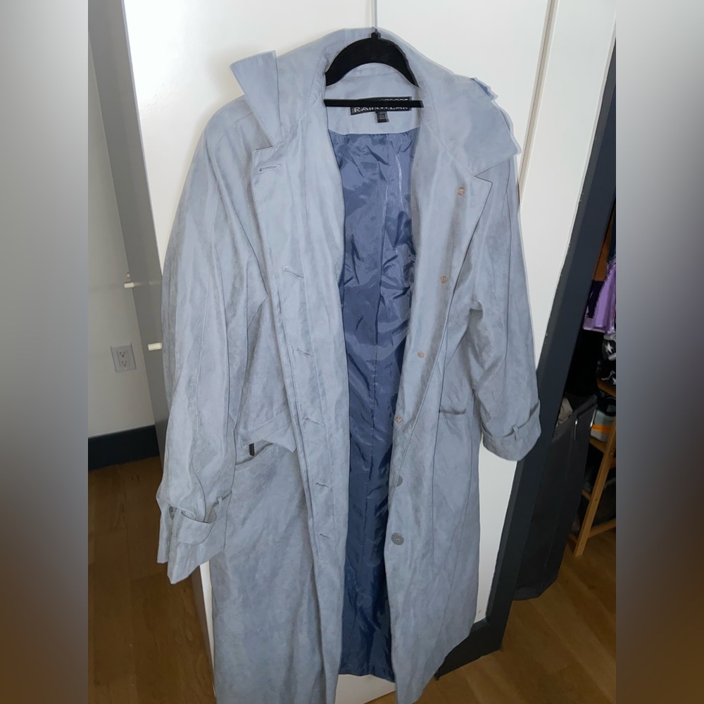 Light Blue Trench Coat